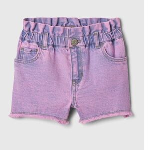 Baby Just Like Mom Ruffle Denim Shorts in pink 18-24 months
